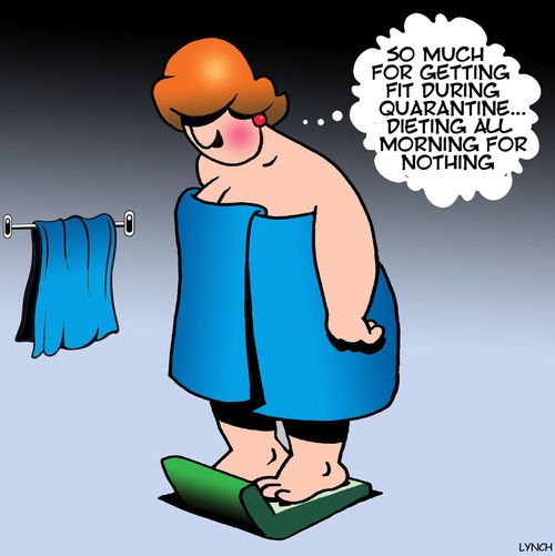 "So much for getting fit during quarantine. . . dieting all morning for nothing."