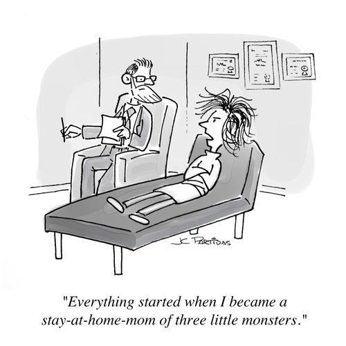 "Everything started when I became a stay-at-home-mom of three little monsters."