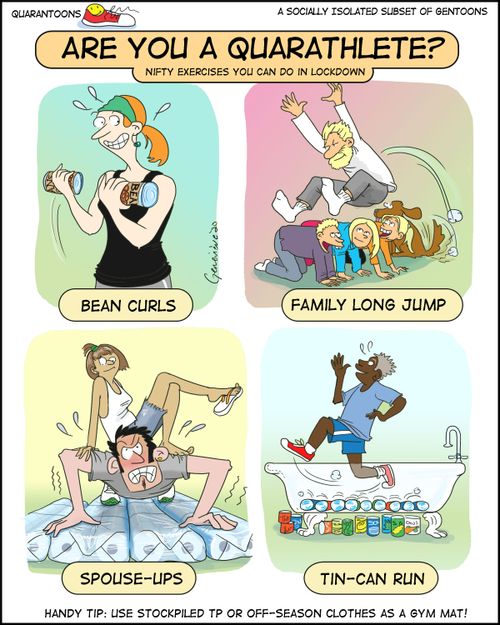 Are You a Quarathlete? Nifty Exercises You Can Do In Lockdown