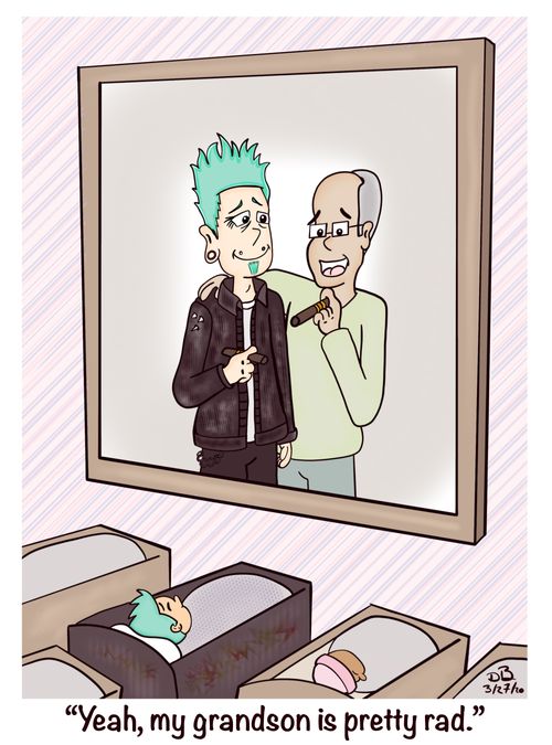 "Yeah, my grandson is pretty rad."