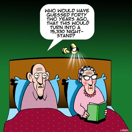 "Who would have guessed forty two years ago, that this would turn into a 15,330 night stand?"