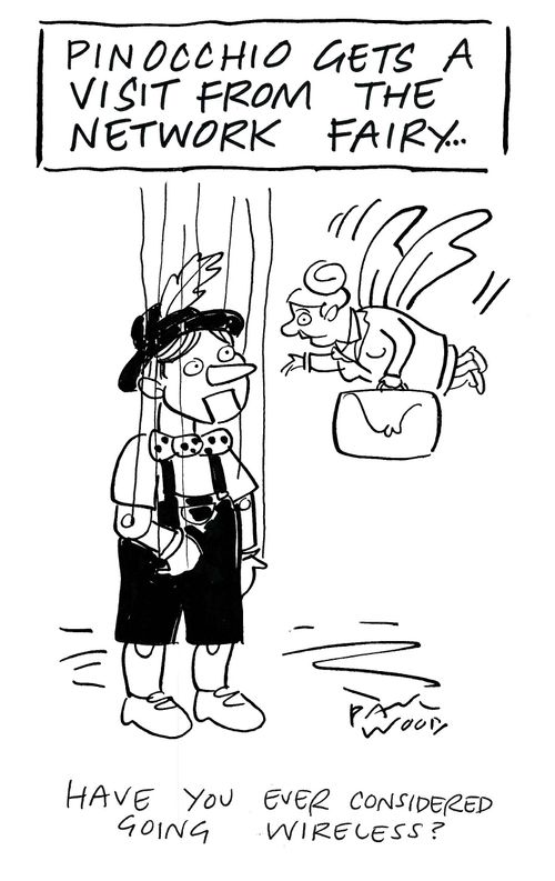Pinocchio gets a visit from the network fairy...