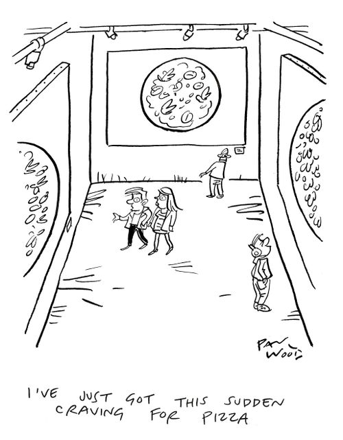 "I've just got this sudden craving for pizza."