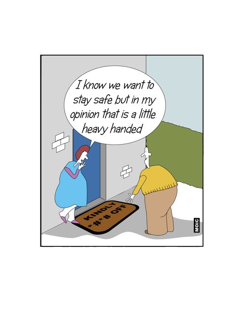 "I know we want to stay safe but in my opinion that is a little heavy handed."
