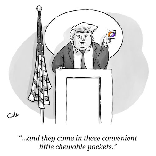 ". . . and they come in these convenient little chewable packets."