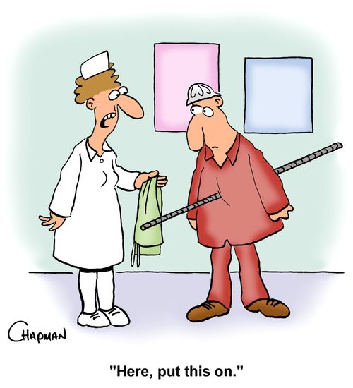 "Here, put this on."