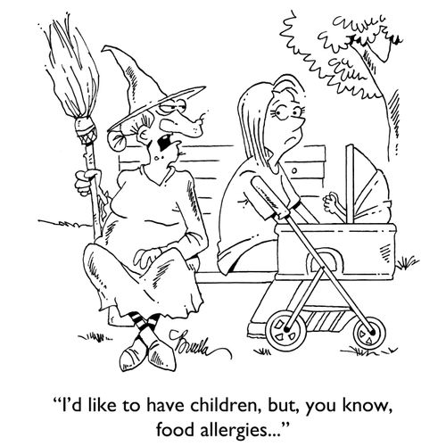"I'd like to have children, but, you know, food allergies..."