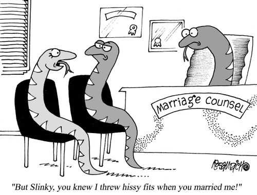 "But Slinky, you knew I threw hissy fits when you married me!"