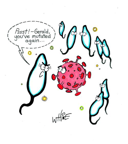 "Pssst! - Gerald, you've mutated again. . ."