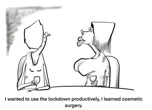 "I wanted to use the lockdown productively, I learned cosmetic surgery."