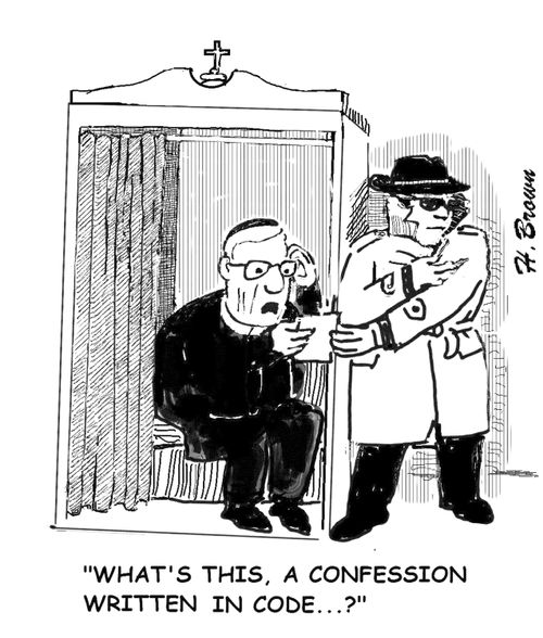 "What's this, a confession written in code. . .?"