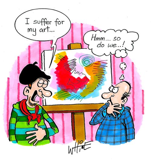 "I suffer for my art..."