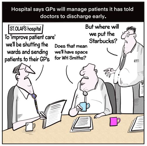 Hospital say GPs will manage patients it has told doctors to discharge early.