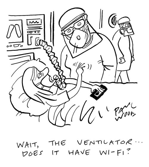 "Wait, the ventilator...does it have wi-fi?"