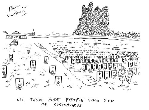 "Oh, those are the people who died of coronavirus."