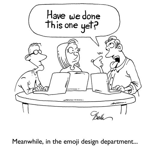 Meanwhile in the emoji design department...