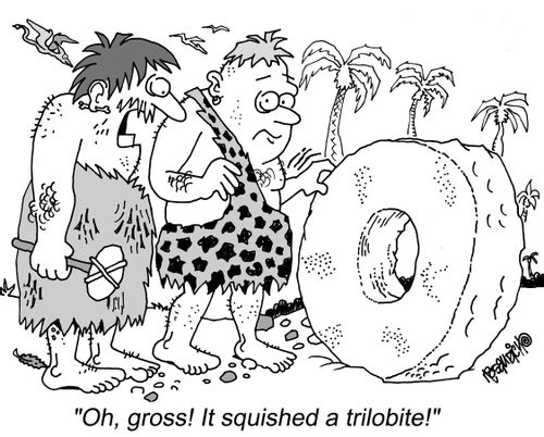 "Oh, gross! It squished a trilobite!"