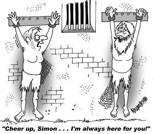 "Cheer up, Simon. . . I'm always here for you!"