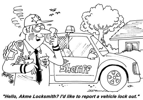 "Hello, Akme Locksmith? I'd like to report a vehicle lock out."