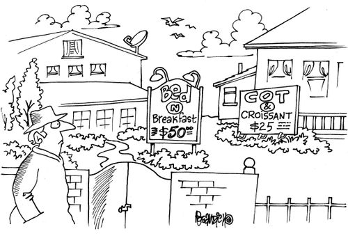 Bed and Breakfast/Cot and Croissant
