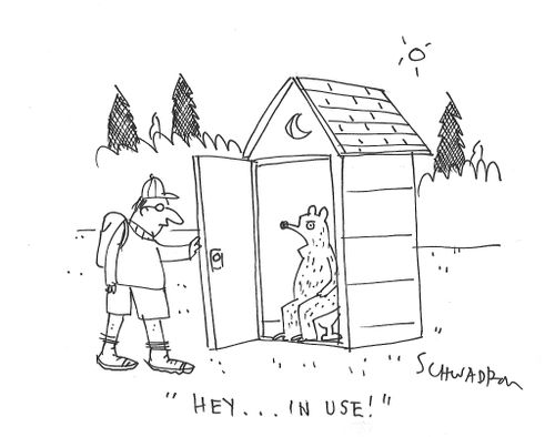"Hey. . . in use!"