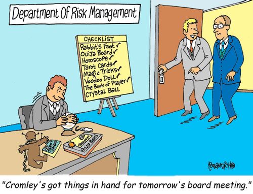"Cromley's got things in hand for tomorrow's board meeting."