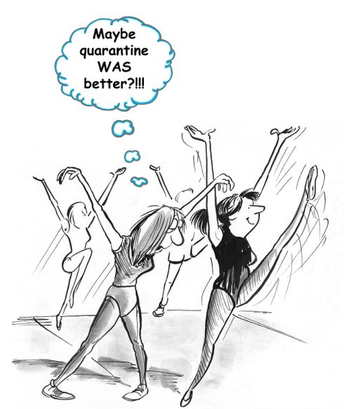 "Maybe quarantine was better?!!!"