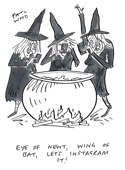 "Eye of Newt, wing of bat, let's instagram it!"
