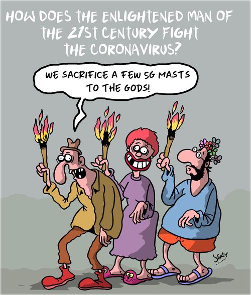 "We sacrifice a few 5G masts to the gods!"