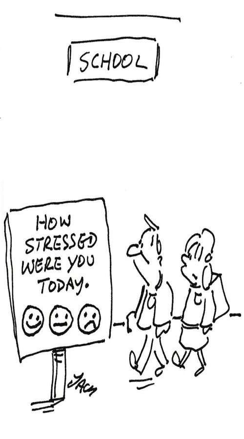 School: How stressed were you today.