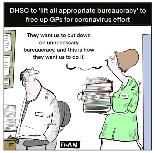 DHSC to lift all appropriate bureaucracy to free up GPs for coronavirus effort