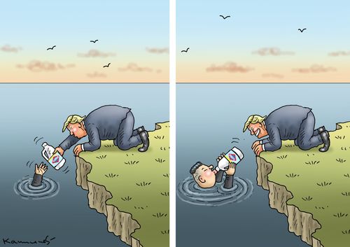 Trump offers Kim Jong un some disinfection
