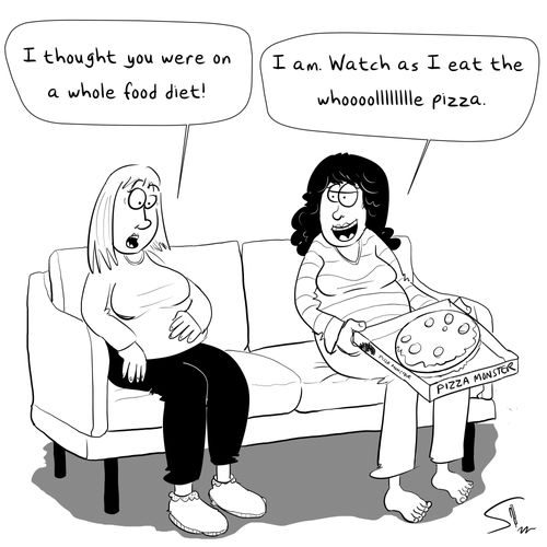 "I thought you were on a whole food diet!"