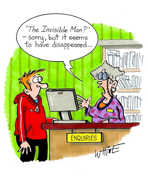 "'The Invisible Man?' - sorry, but it seems to have disappeared. . ."