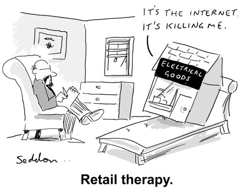 Retail therapy.