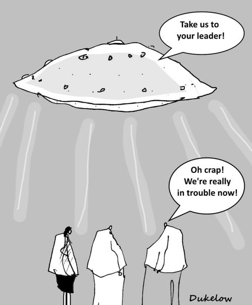 "Take us to your leader!"