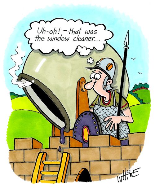 "Uh-oh! - That was the window cleaner. . ."