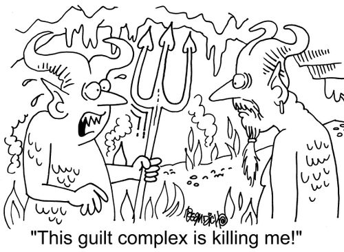 "This guilt complex is killing me!"