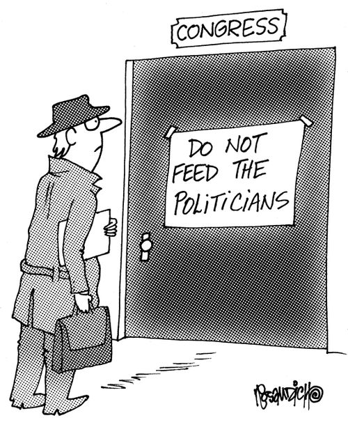 Congress: Do Not Feed The Politicians