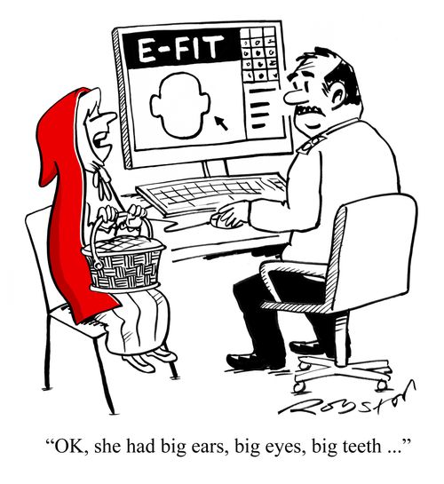 "OK, she had big ears, big eyes, big teeth ..."