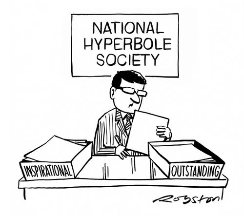National Hyperbole Society: Inspirational & Outstanding