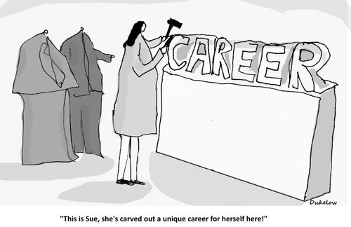 "This is Sue, she's carved out a unique career for herself here!"