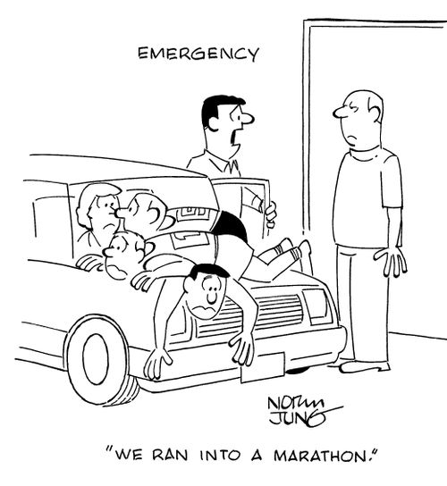 "We ran into a marathon."