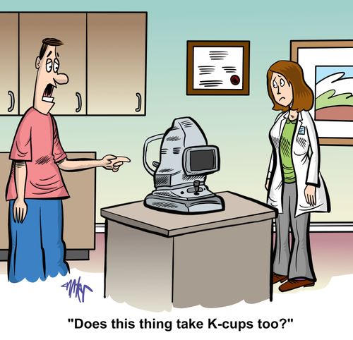 'Does this thing take K-cups, too?'
