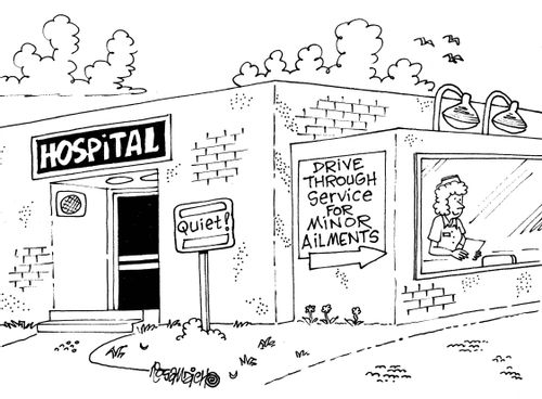 Hospital: Drive Through Service For Minor Ailments