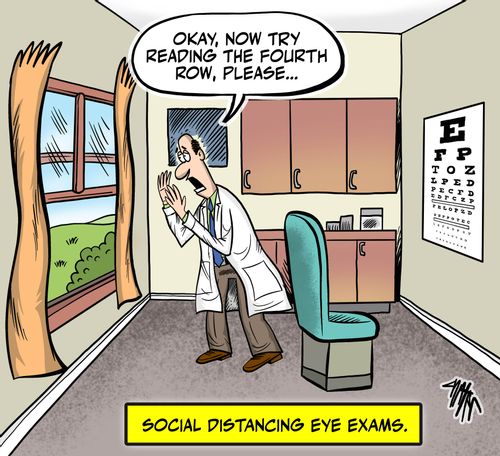Social Distancing Eye Exams