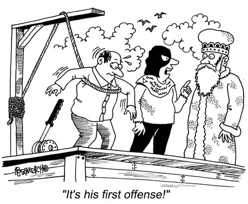 "It's his first offense!"