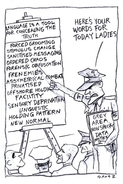 "Here's your words for today ladies."
