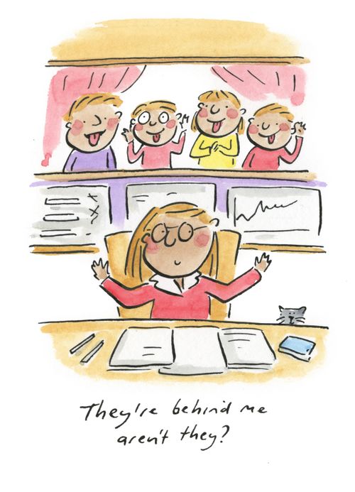 They're behind me aren't they?