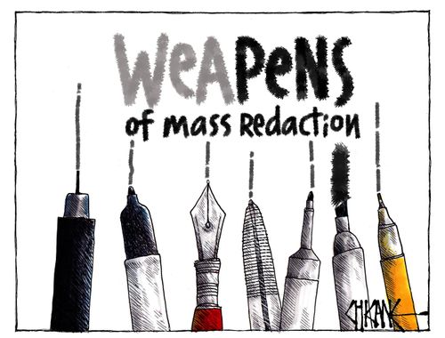 Weapens of Mass Redaction
